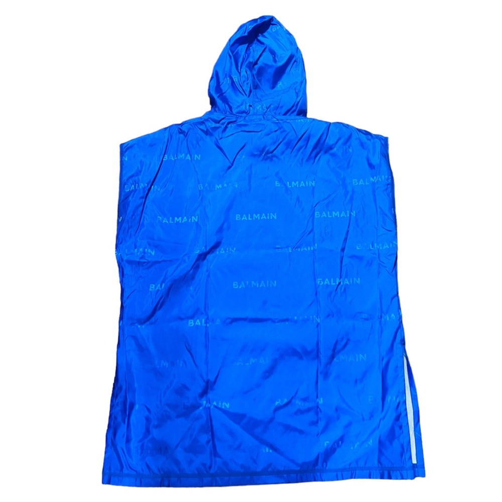 BALMAIN***Men’s Blue Jacquard Poncho***Med. $678 - Picture 6 of 6